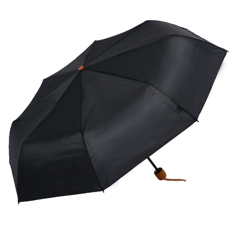 JZUM0076Z Paraplu Pliable 60 cm Noir Synthétique Parapluie