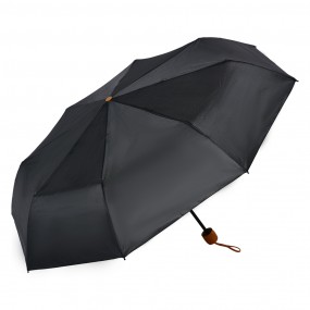 2JZUM0077 Faltbarer Regenschirm 56 cm Schwarz Synthetisch Regenschirm