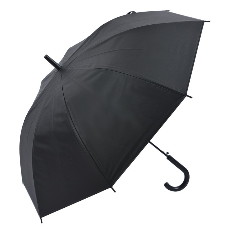 JZUM0078Z Parapluie pour adultes 56 cm Couleur argent Noir Synthétique Parapluie