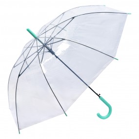 2JZUM0079GR Adult Umbrella 80 cm Transparent Plastic Transparent umbrella