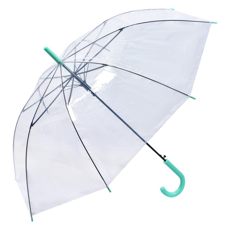 JZUM0079GR Parapluie pour adultes 80 cm Transparent Plastique Paraplu transparent