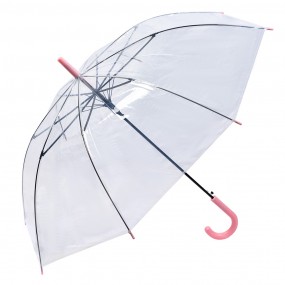 2JZUM0079P Parapluie pour adultes 80 cm Transparent Plastique Paraplu transparent