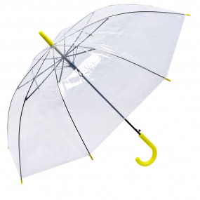 2JZUM0079Y Parapluie pour adultes 80 cm Transparent Plastique Paraplu transparent