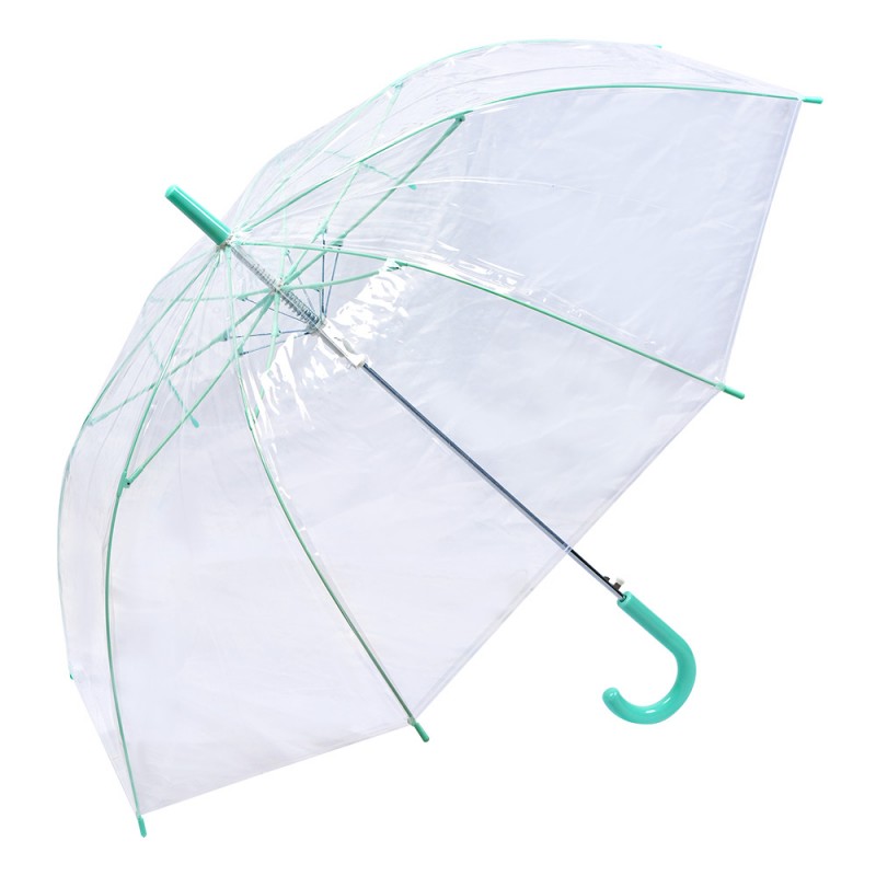 JZUM0080GR Parapluie pour adultes 82 cm Transparent Plastique Parapluie