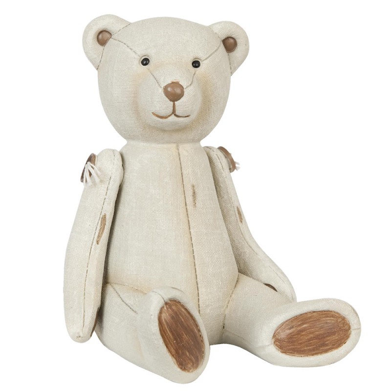 6PR0251 Figurine Bear 12x12x16 cm Beige Polyresin Bear Home Accessories