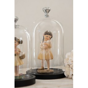 26PR5033 Figurine Fille 15 cm Beige Polyrésine