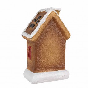 26CE1770 Gingerbread house 15 cm Brown Ceramic Gingerbread house