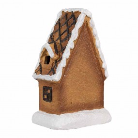 26CE1771 Gingerbread house 15 cm Brown Ceramic Gingerbread house