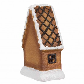 26CE1771 Gingerbread house 15 cm Brown Ceramic Gingerbread house