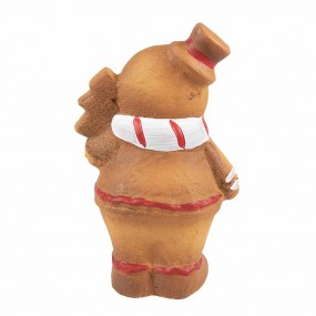 26CE1774 Christmas Decoration Gingerbread man 15 cm Brown Ceramic