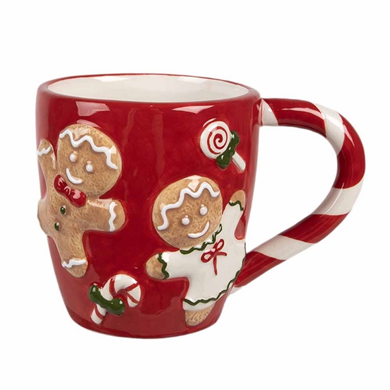 6CEMU0158 Mug 325 ml Red Ceramic Drinking Cup