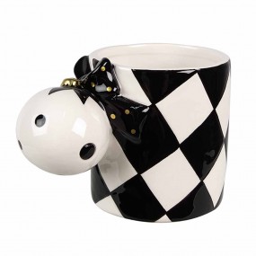 26CEMU0161Z Mug 350 ml Noir Blanc Céramique Gobelet