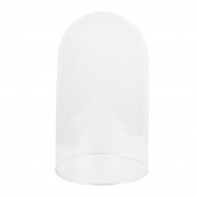 26GL2170 Cloche Ø 18x28 cm Verre Rond Cloche en Verre