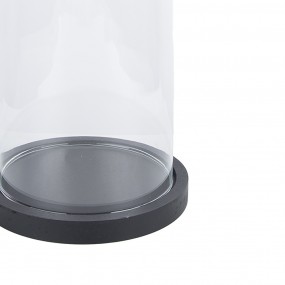 26GL2543 Glocke Ø 12x20 cm Transparant Glas Rund Glasglocke