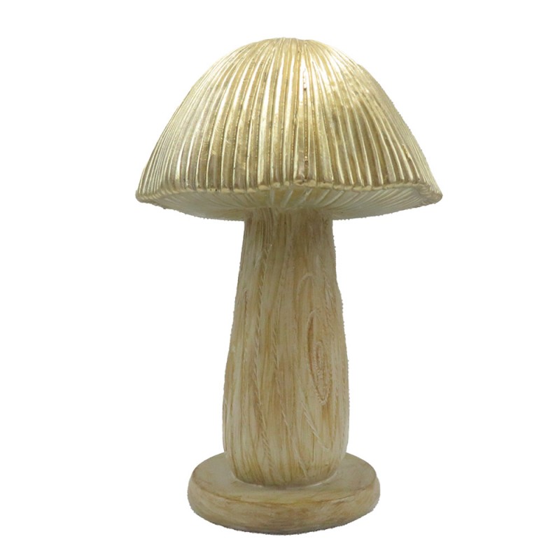 6PR4156 Décoration Champignon Ø 13x20 cm Marron Plastique