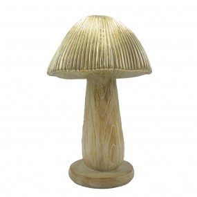 26PR4156 Decoration Mushroom Ø 13x20 cm Brown Plastic