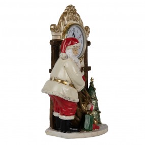 26PR4180 Table Clock 15x7x22 cm Beige Plastic Santa Claus