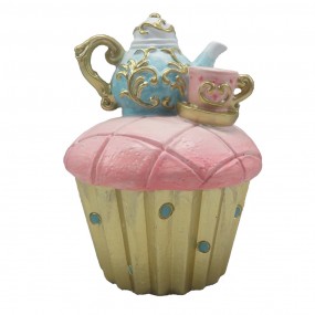 26PR4216 Decoration Cupcake Ø 11x15 cm Pink Plastic