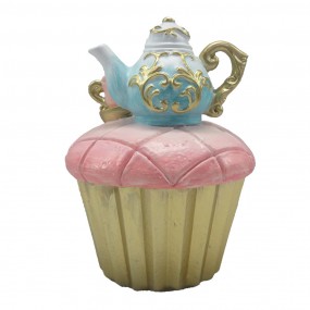 26PR4216 Décoration Cupcake Ø 11x15 cm Rose Plastique