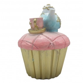 26PR4216 Décoration Cupcake Ø 11x15 cm Rose Plastique