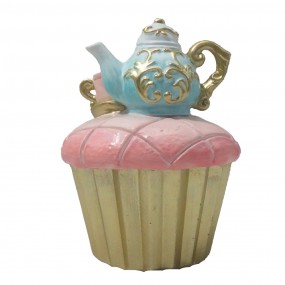 26PR4217 Decoration Cupcake Ø 8x11 cm Pink Plastic