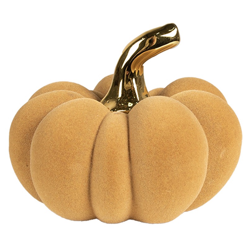 65534 Decoration Pumpkin Ø 15x12 cm Yellow Ceramic