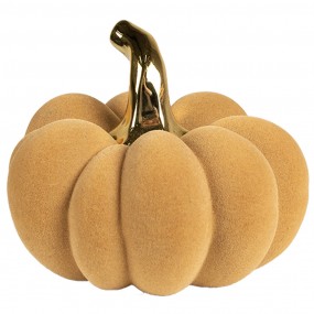 265534 Decoration Pumpkin Ø 15x12 cm Yellow Ceramic