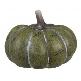 26CE1761 Decoration Pumpkin Ø 14x10 cm Green Ceramic