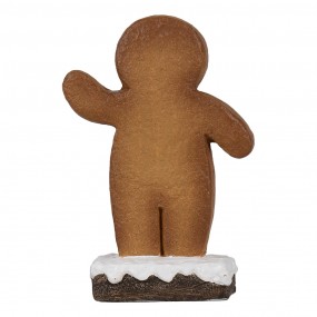 26CE1769 Christmas Decoration Gingerbread man 10x5x15 cm Brown Ceramic