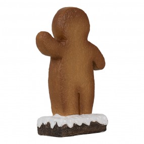 26CE1769 Christmas Decoration Gingerbread man 10x5x15 cm Brown Ceramic