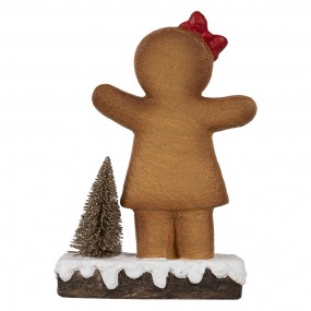 26CE1773 Christmas Decoration Gingerbread man 15x7x21 cm Brown Ceramic