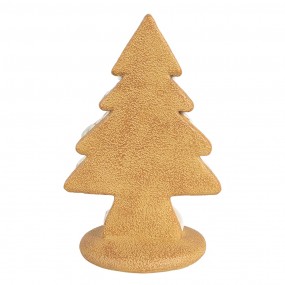 26PR4242 Décoration de Noël Sapins de Noël 13x10x21 cm Beige Plastique