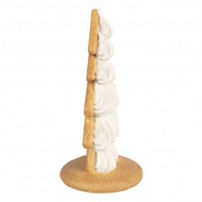 26PR4242 Décoration de Noël Sapins de Noël 13x10x21 cm Beige Plastique