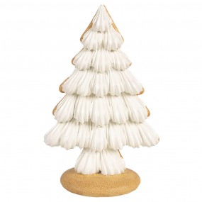 26PR4243 Weihnachtsdekoration Weihnachtsbaum 17x11x26 cm Beige Kunststoff