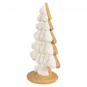 26PR4243 Christmas Decoration Christmas Tree 17x11x26 cm Beige Plastic