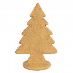 26PR4243 Christmas Decoration Christmas Tree 17x11x26 cm Beige Plastic