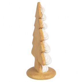 26PR4243 Christmas Decoration Christmas Tree 17x11x26 cm Beige Plastic