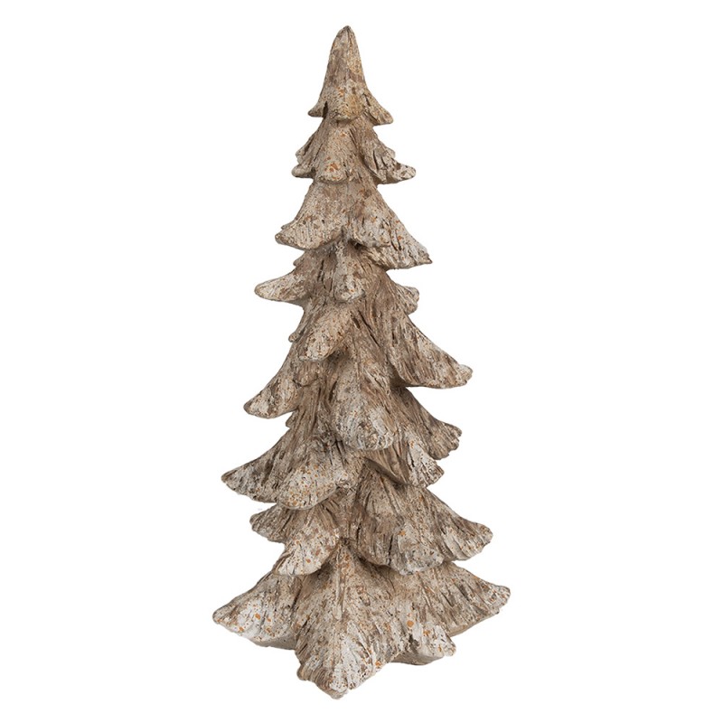 6PR4291 Décoration de Noël Sapin de Noël 19x18x36 cm Marron Plastique