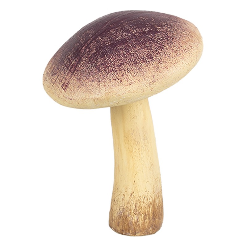 6PR4327 Decoration Mushroom Ø 9x12 cm Beige Purple Plastic