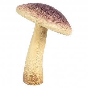 26PR4327 Decoration Mushroom Ø 9x12 cm Beige Purple Plastic