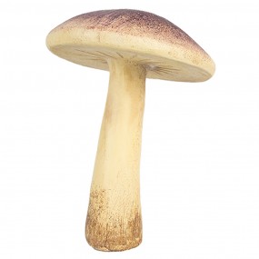 26PR4327 Decoration Mushroom Ø 9x12 cm Beige Purple Plastic