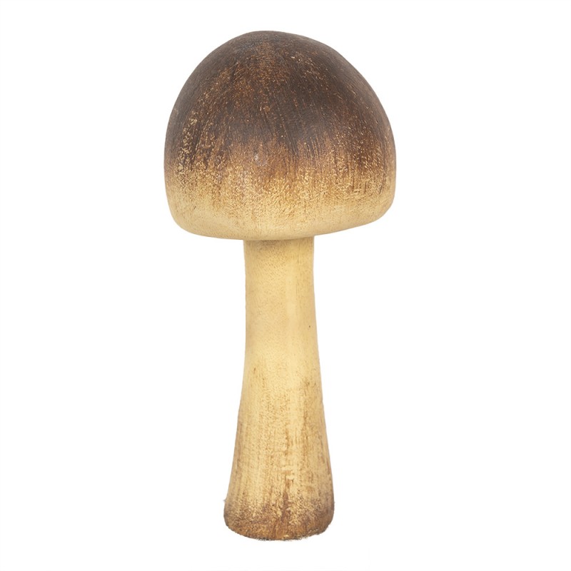 6PR4328 Decoration Mushroom Ø 7x16 cm Brown Plastic