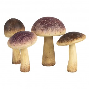 26PR4328 Décoration Champignon Ø 7x16 cm Marron Plastique