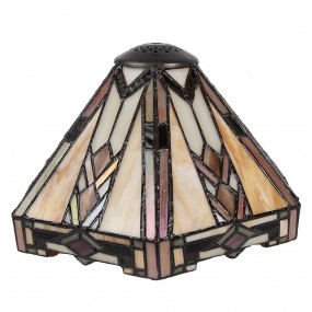 25LL-5596 Lampshade Tiffany Ø 25x25 cm Beige Glass