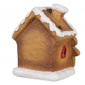 26CE1772 Gingerbread house 11x7x16 cm Brown Ceramic