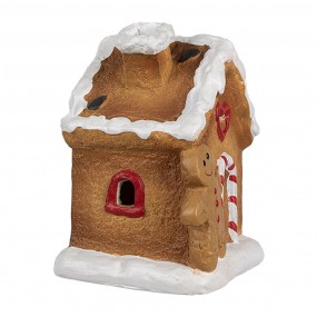 26CE1772 Gingerbread house 11x7x16 cm Brown Ceramic