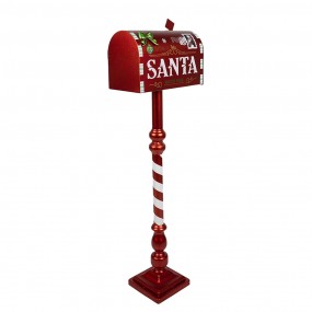 25Y1253 Décoration de Noël Boîte aux lettres 33x18x99 cm Rouge Fer