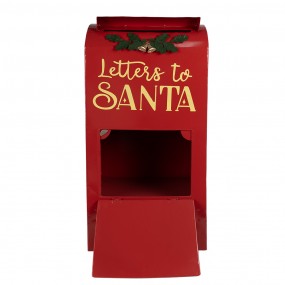 25Y1262 Décoration de Noël Boîte aux lettres 33x26x67 cm Rouge Fer