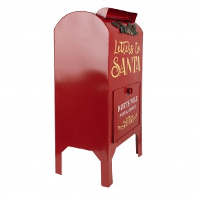 25Y1262 Christmas Decoration Mailbox 33x26x67 cm Red Iron