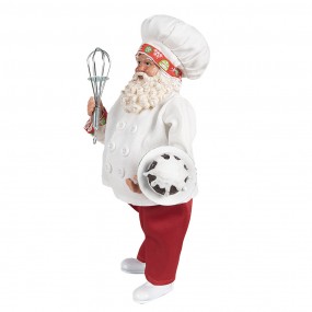 265584 Christmas Decoration Figurine Santa Claus 27 cm White Red Plastic